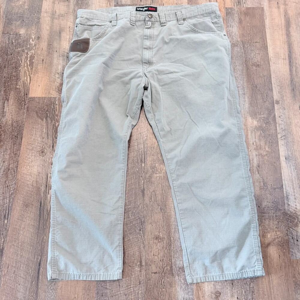 Wrangler Riggs brown workwear 6 pocket pants 44x30